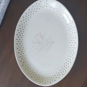 Vintage wheat platter